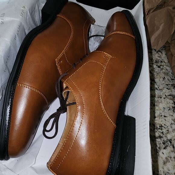 ALFANI NIB MENS SIZE 11 LEATHER PLAIN TOE LACED LEATHER SHOES main image 7